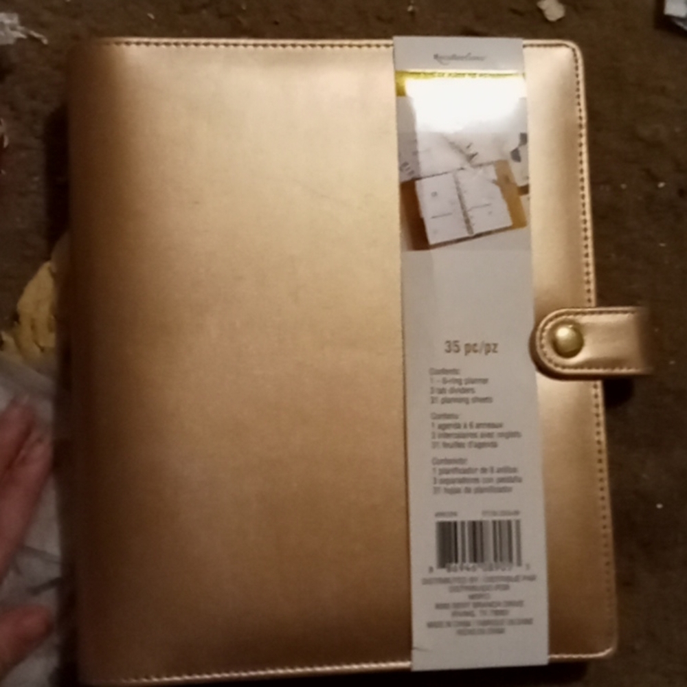 Two planner binders one big one and one small one